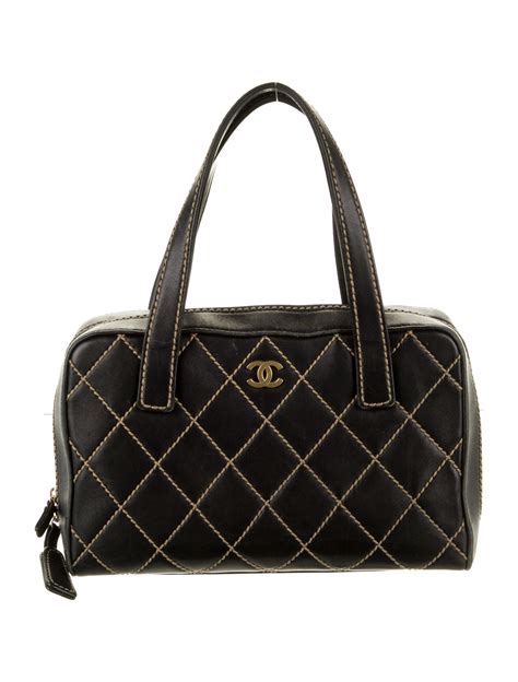 Chanel Surpique Bowler Bag 